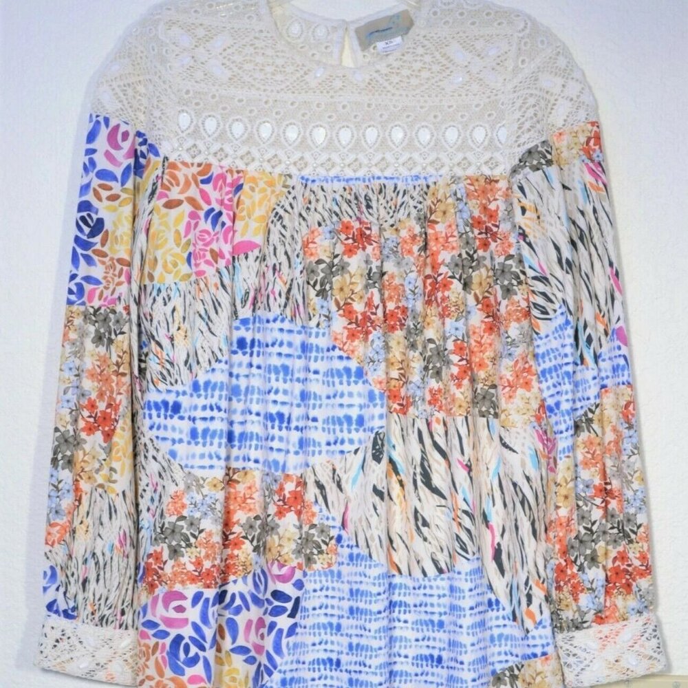 NEW ANTHROPOLOGIE JULIENNE TOP BY MYNAH'S REYNU TAANDON, XSMALL